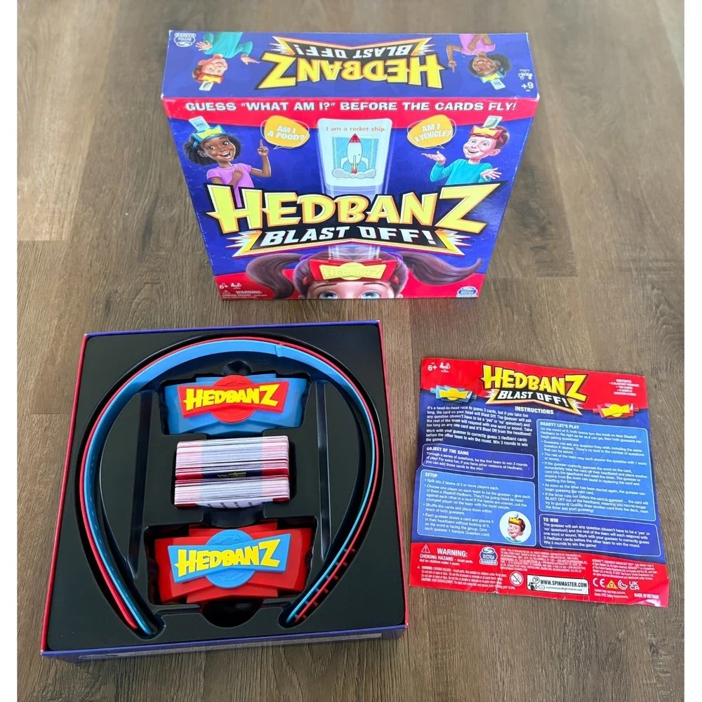 Hedbanz Blast Off! Guessing‎ Card Game Spin Master 6+ kids young adult